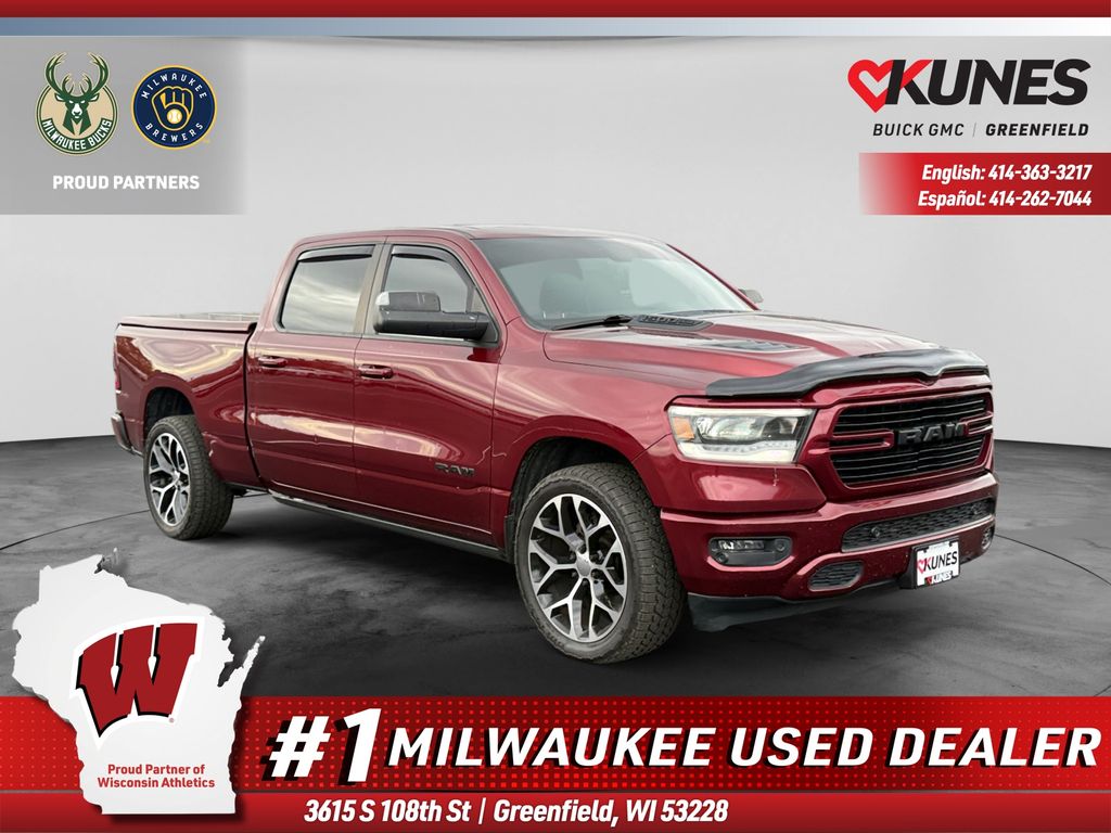 Delmonico Red Pearlcoat 2019 RAM 1500 Pickup Truck 8-Speed Automatic