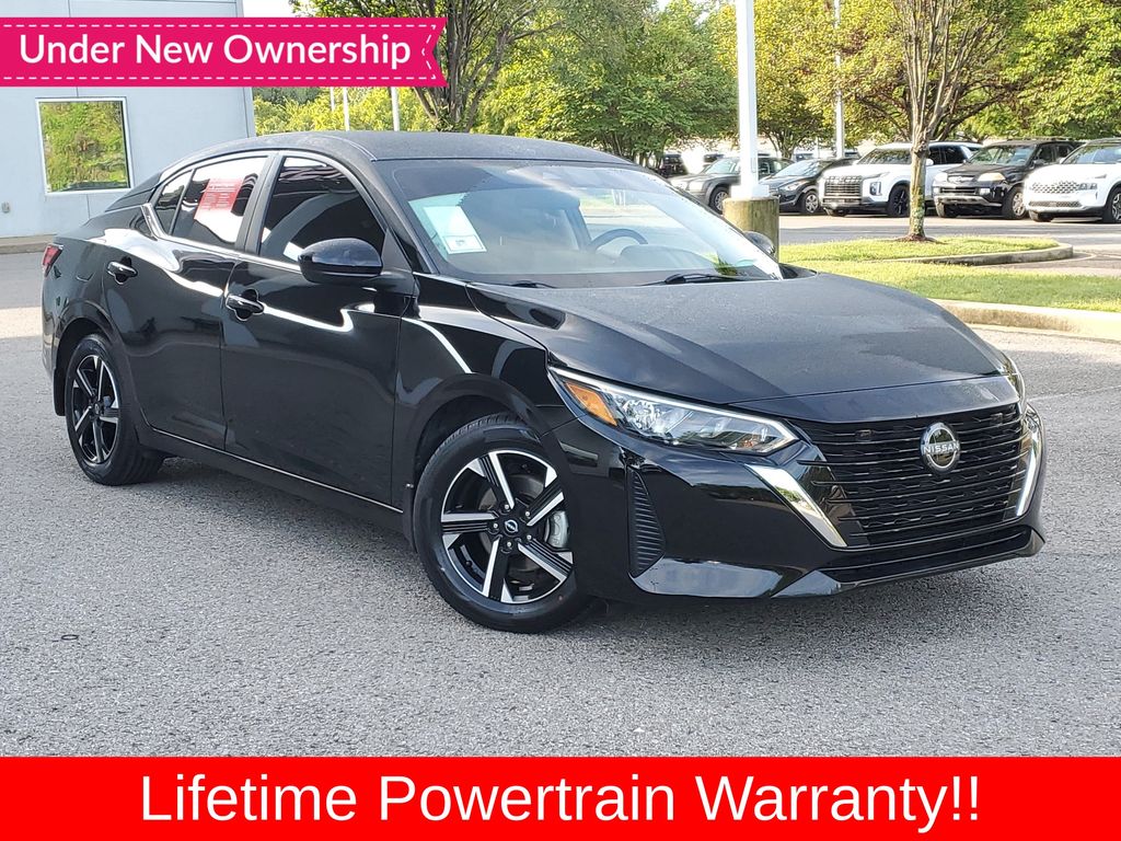 Super Black 2024 Nissan Sentra Sedan Front-Wheel Drive Continuously Variable Transmission