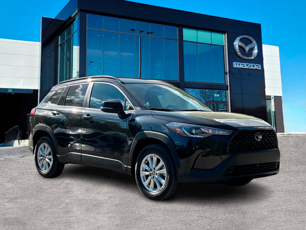 Jet Black 2024 Toyota Corolla Cross LE AWD SUV / Crossover All-Wheel Drive Continuously Variable Transmission