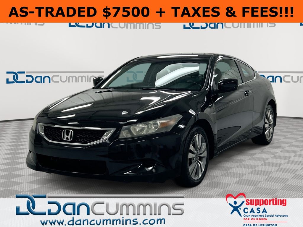 Black 2009 Honda Accord Coupe Coupe Front-Wheel Drive 5-Speed Automatic Overdrive