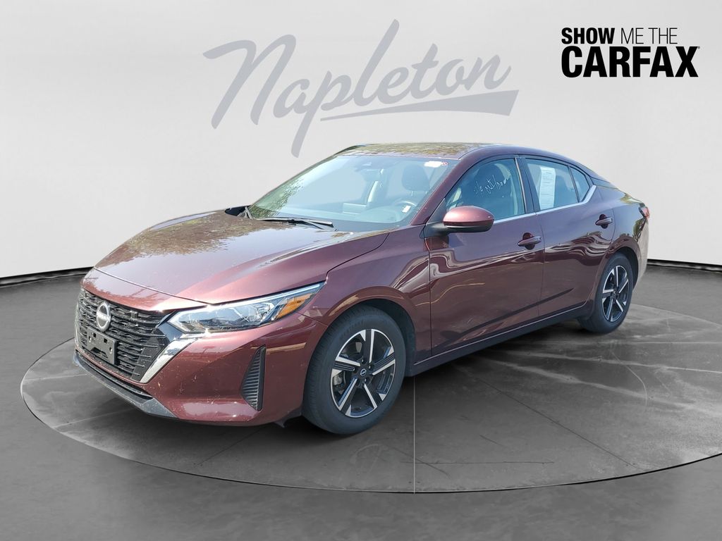 Rosewood Metallic 2024 Nissan Sentra Sedan Front-Wheel Drive Continuously Variable Transmission