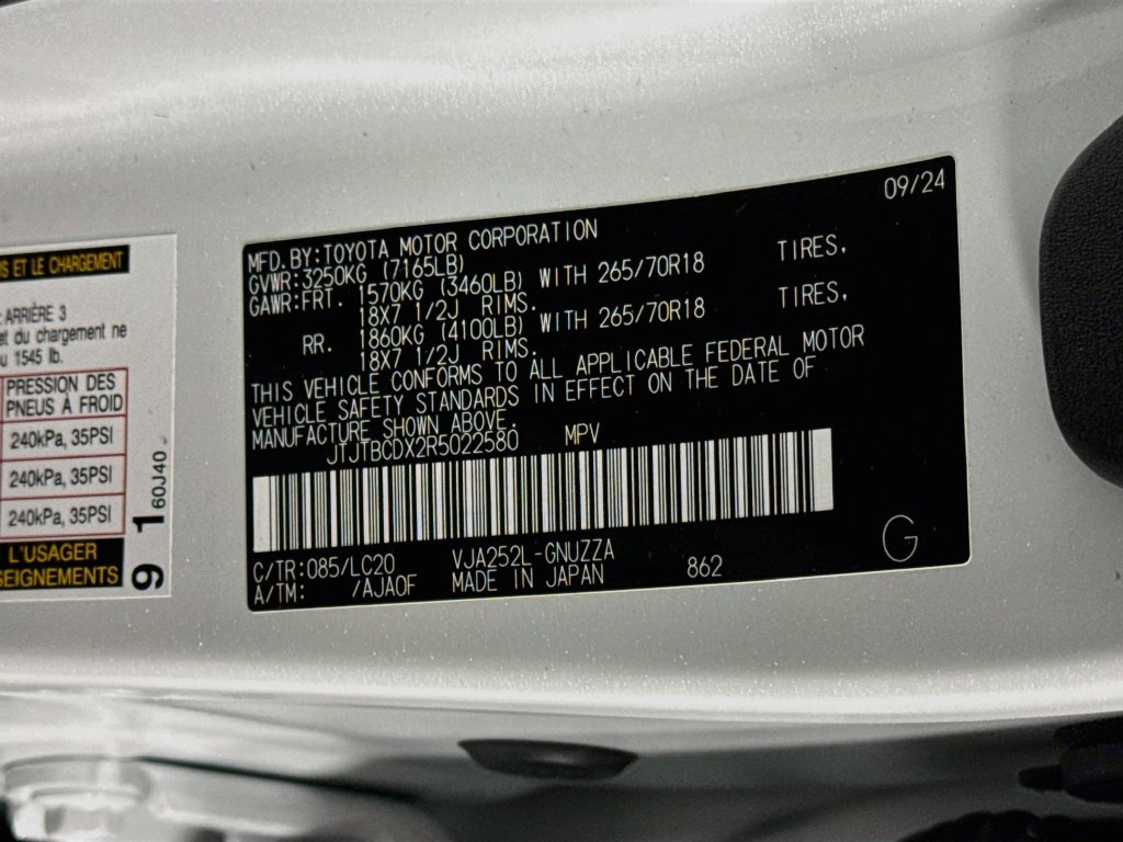 Certified Used 2024 White Lexus 550 Overtrail image 35