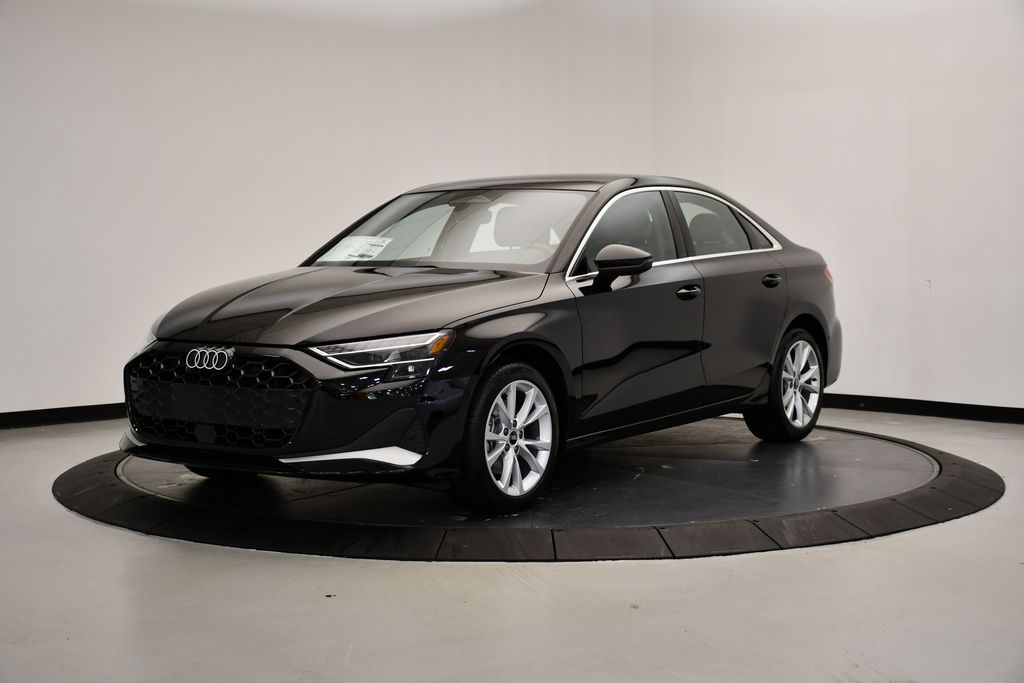 Brilliant Black 2026 Audi A3 Sedan All-Wheel Drive 7-Speed Automatic