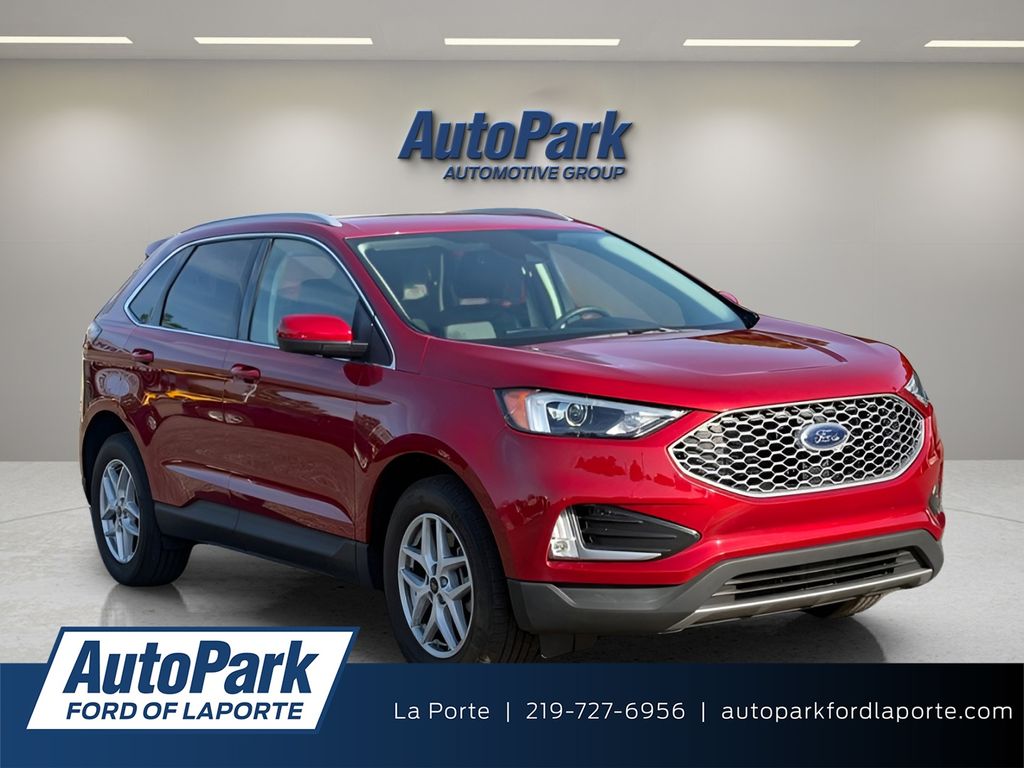 Rapid Red Metallic Tinted Clearcoat 2023 Ford Edge SUV / Crossover All-Wheel Drive 8-Speed Automatic