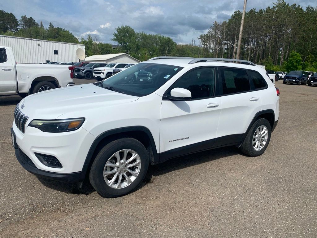 Bright White Clearcoat 2021 Jeep Cherokee Latitude 4WD SUV / Crossover Four-Wheel Drive 9-Speed Automatic