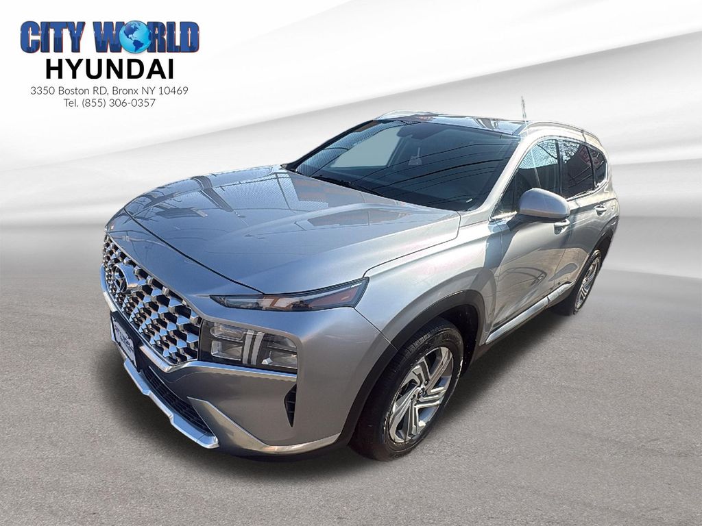 Shimmering Silver Pearl 2022 Hyundai Santa Fe SEL AWD SUV / Crossover All-Wheel Drive 8-Speed Automatic
