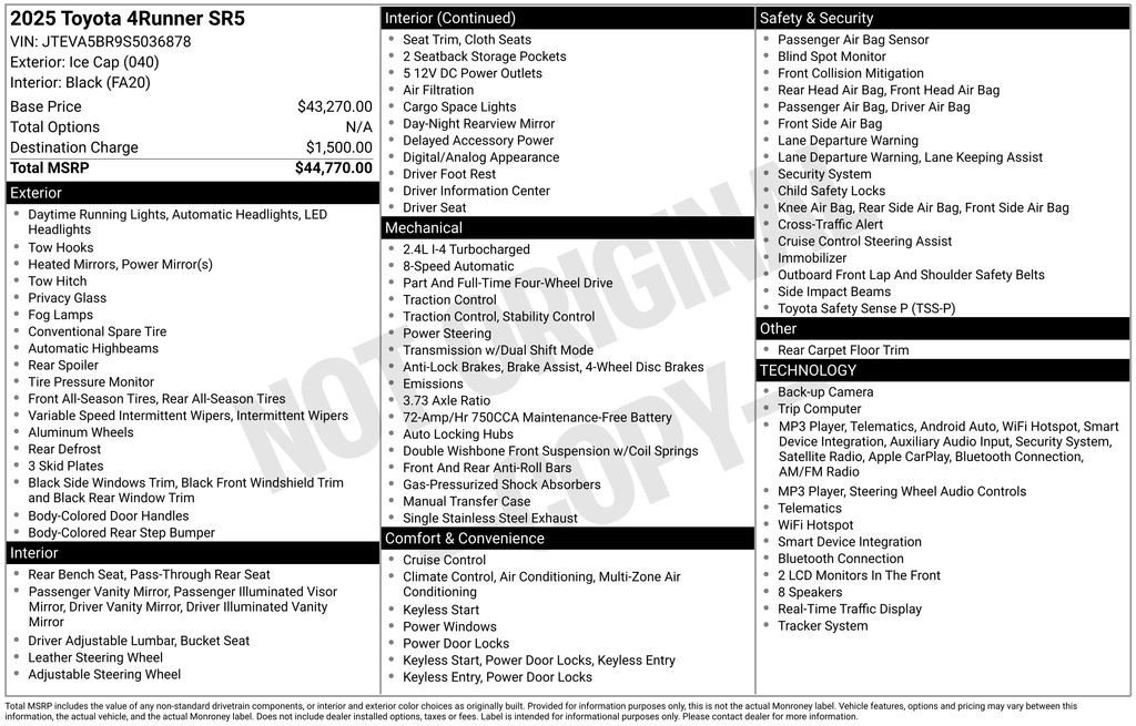 Used 2025 Toyota 4Runner SUV