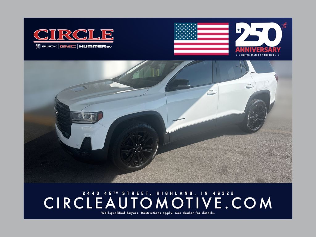 Summit White 2021 GMC Acadia SUV / Crossover Front-Wheel Drive 9-Speed Automatic