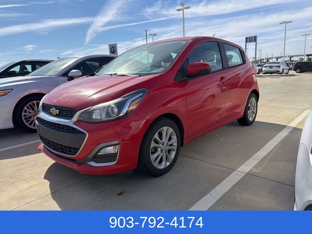 Red Hot 2020 Chevrolet Spark 1LT FWD Hatchback Front-Wheel Drive Continuously Variable Transmission