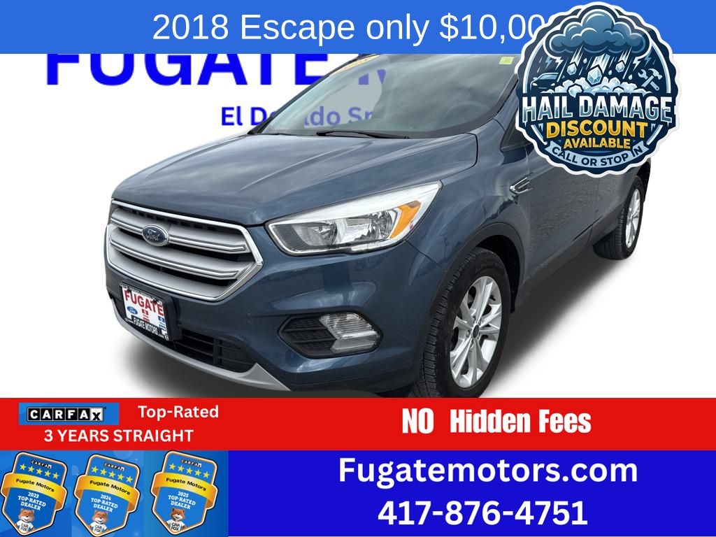 Blue Metallic 2018 Ford Escape SUV / Crossover Front-Wheel Drive 6-Speed Automatic