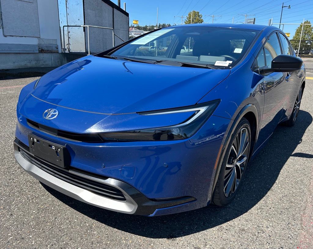 Blue 2023 Toyota Prius Hatchback Front-Wheel Drive Continuously Variable Transmission