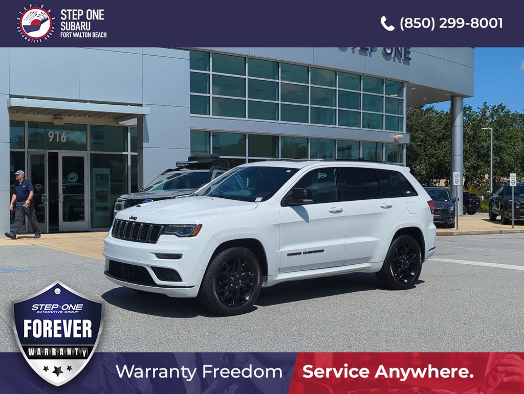 Bright White Clearcoat 2021 Jeep Grand Cherokee SUV / Crossover Four-Wheel Drive 8-Speed Automatic