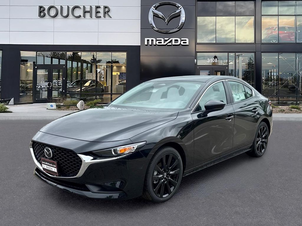 Jet Black Mica 2026 Mazda MAZDA3 Sedan Front-Wheel Drive 6-Speed Automatic