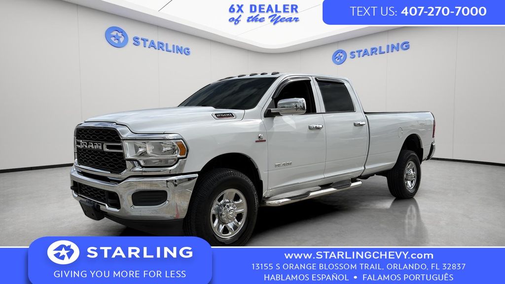Bright White Clearcoat 2019 RAM 2500 Tradesman Crew Cab LB 4WD Pickup Truck Four-Wheel Drive 6-Speed Automatic