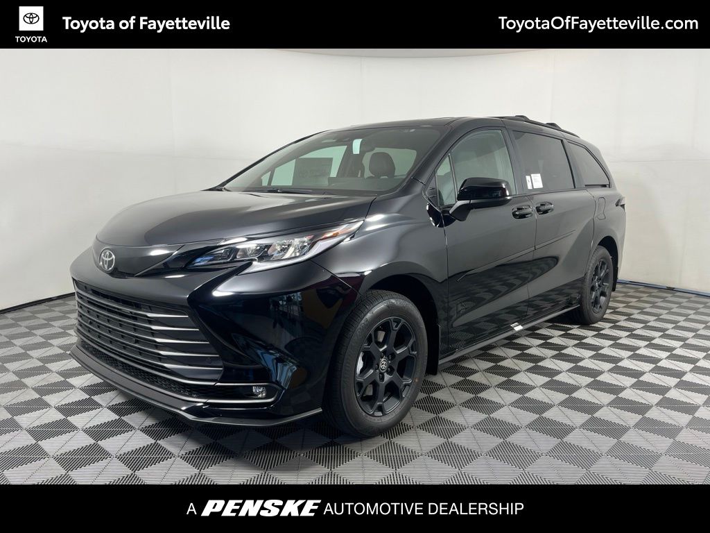 Midnight Black Metallic 2026 Toyota Sienna Minivan All-Wheel Drive Continuously Variable Transmission
