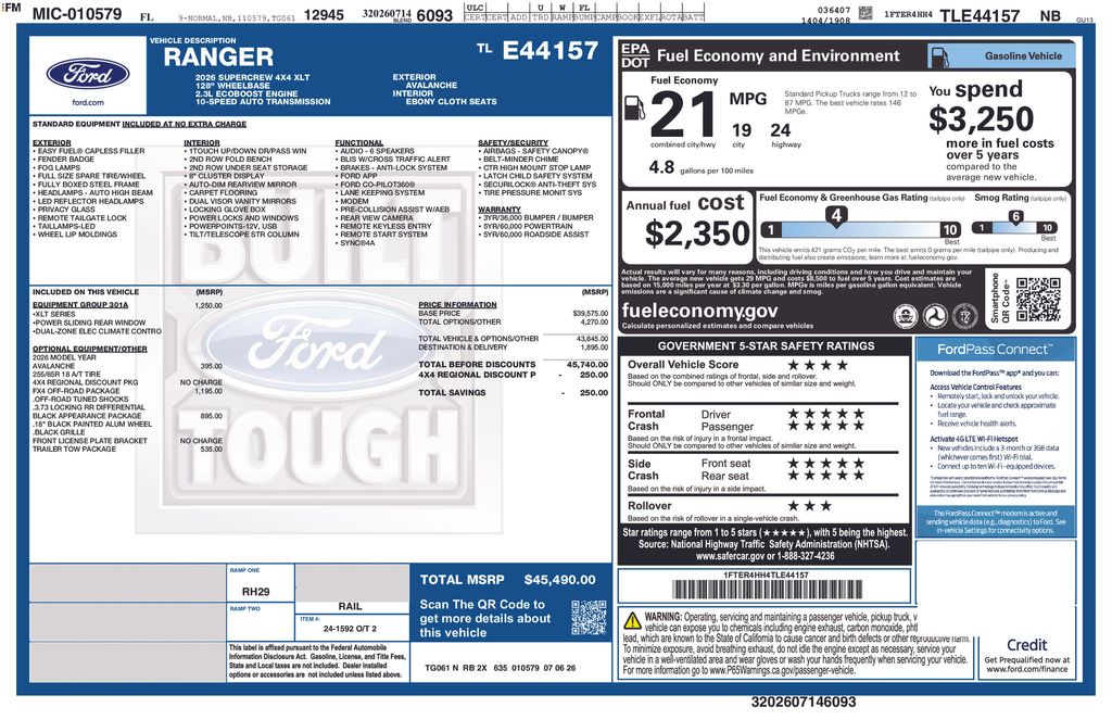 New 2026 Gray Ford XLT image 3