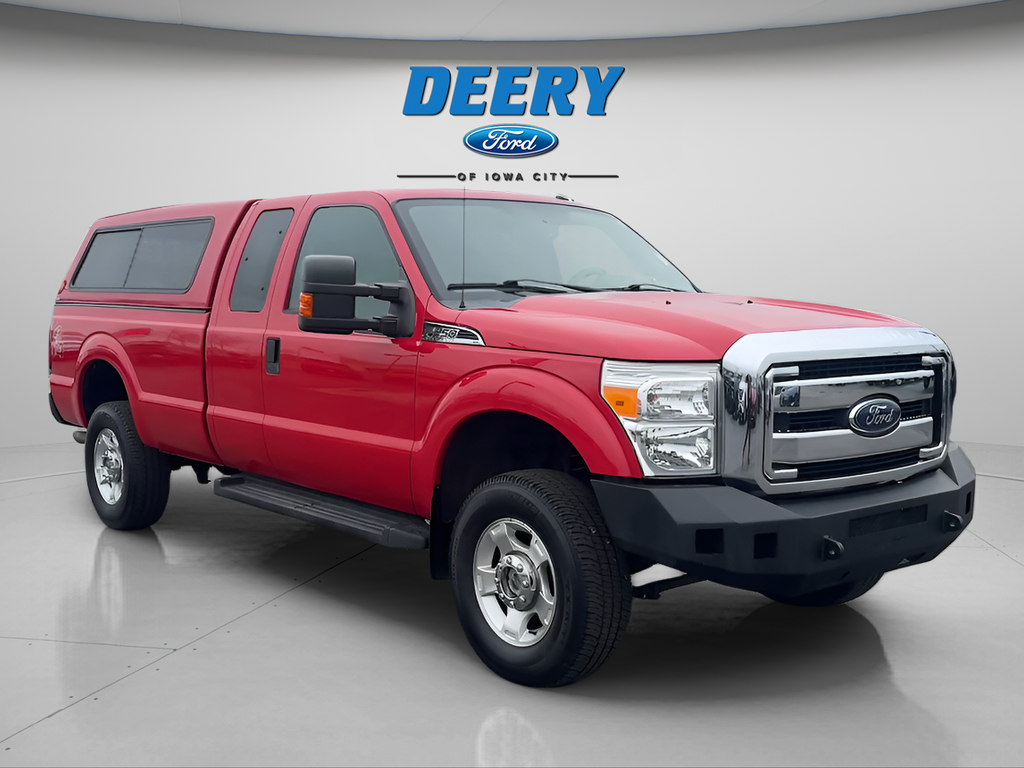 Vermillion Red 2015 Ford F-250 Super Duty XLT SuperCab 4WD Pickup Truck Four-Wheel Drive 6-Speed Automatic