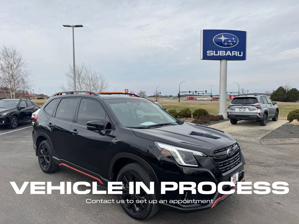 Crystal Black Silica 2024 Subaru Forester Sport Crossover AWD SUV / Crossover All-Wheel Drive Continuously Variable Transmission