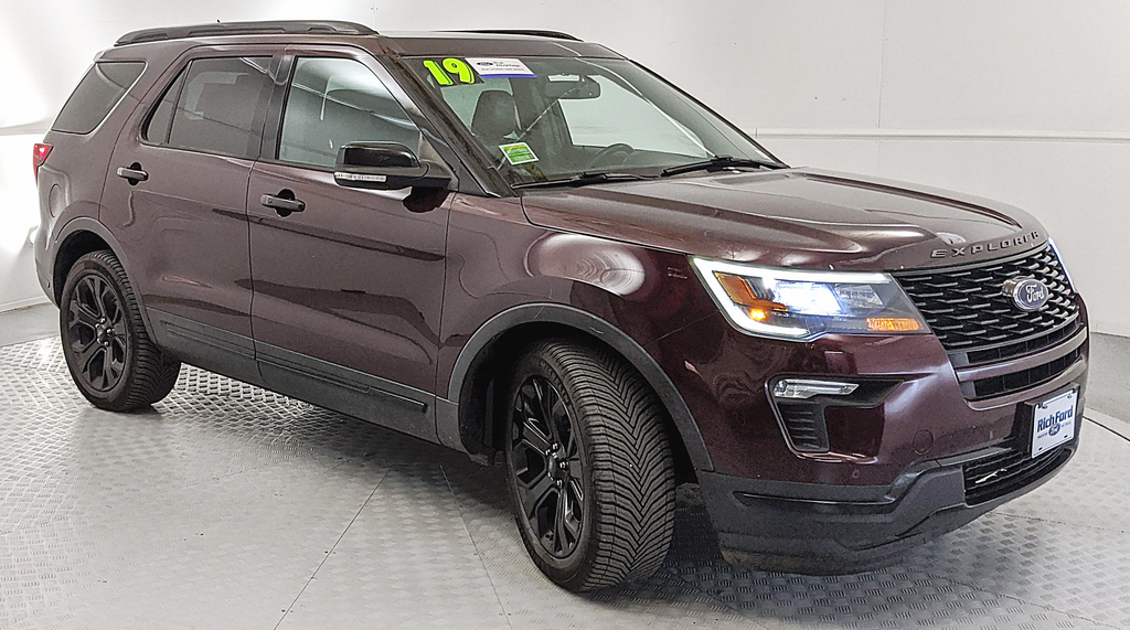Red (Burgundy) 2019 Ford Explorer SUV / Crossover All-Wheel Drive 6-Speed Automatic
