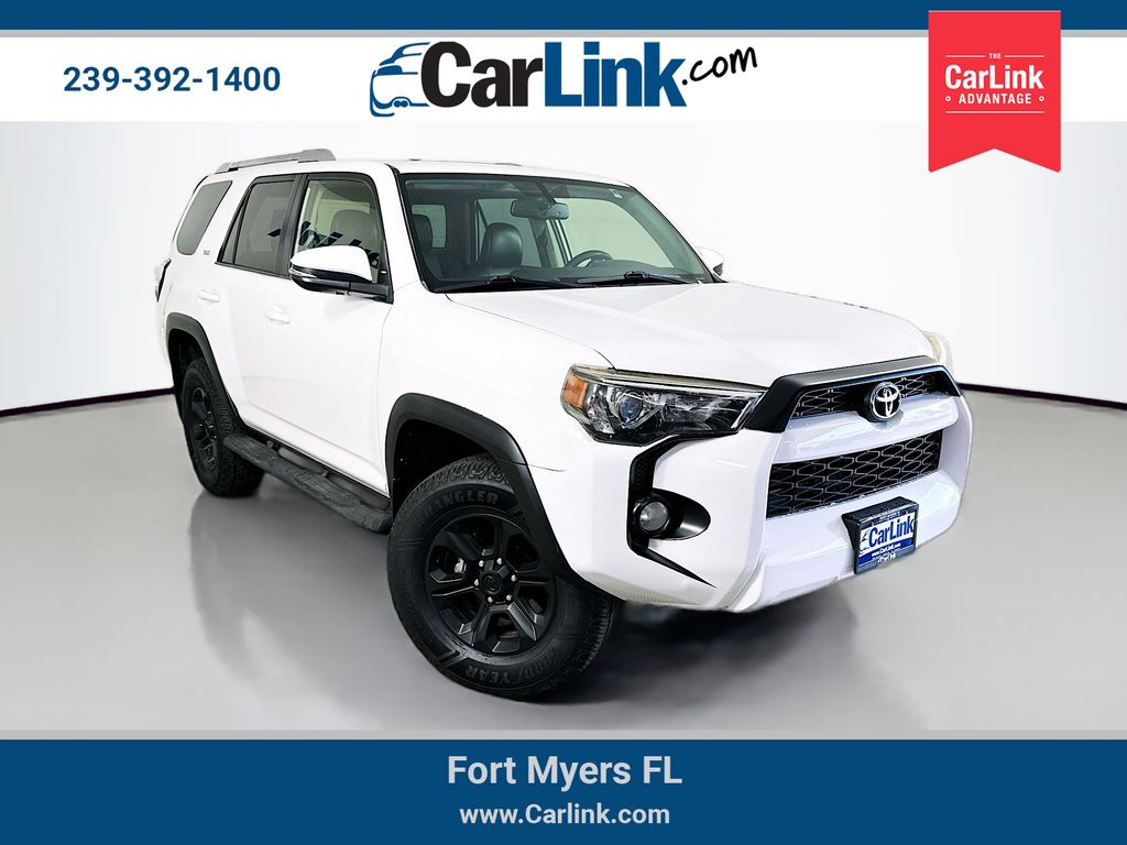 Super White 2016 Toyota 4Runner SUV / Crossover Four-Wheel Drive 5-Speed Automatic Overdrive