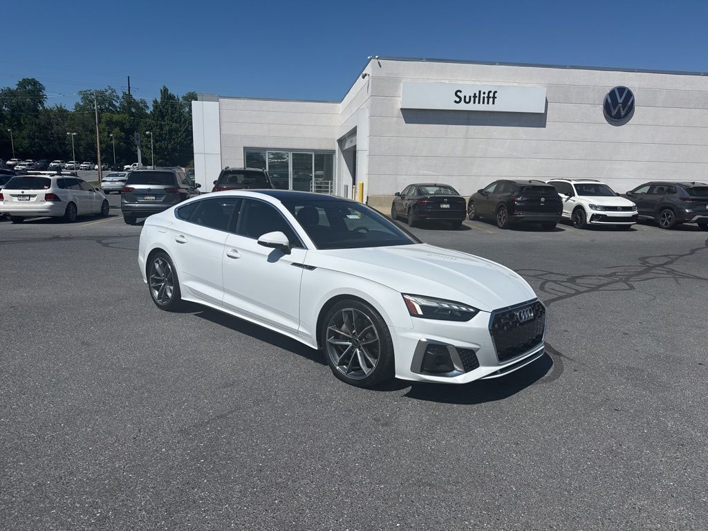 2023 Audi A5 Sportback 45 S line Premium Plus White at Audi Porsche Sewickley