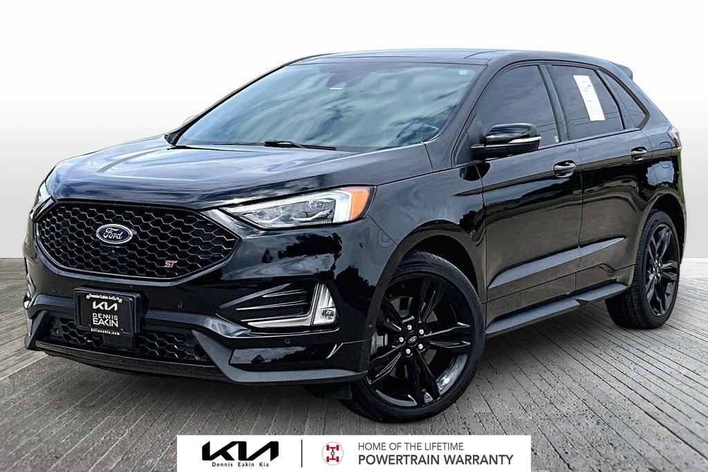 Black Metallic 2022 Ford Edge SUV / Crossover All-Wheel Drive 7-Speed Automatic