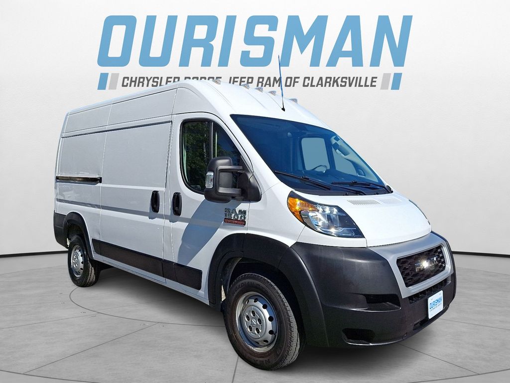 Bright White Clearcoat 2020 RAM ProMaster 1500 136 High Roof Cargo Van FWD Van Front-Wheel Drive 6-Speed Automatic