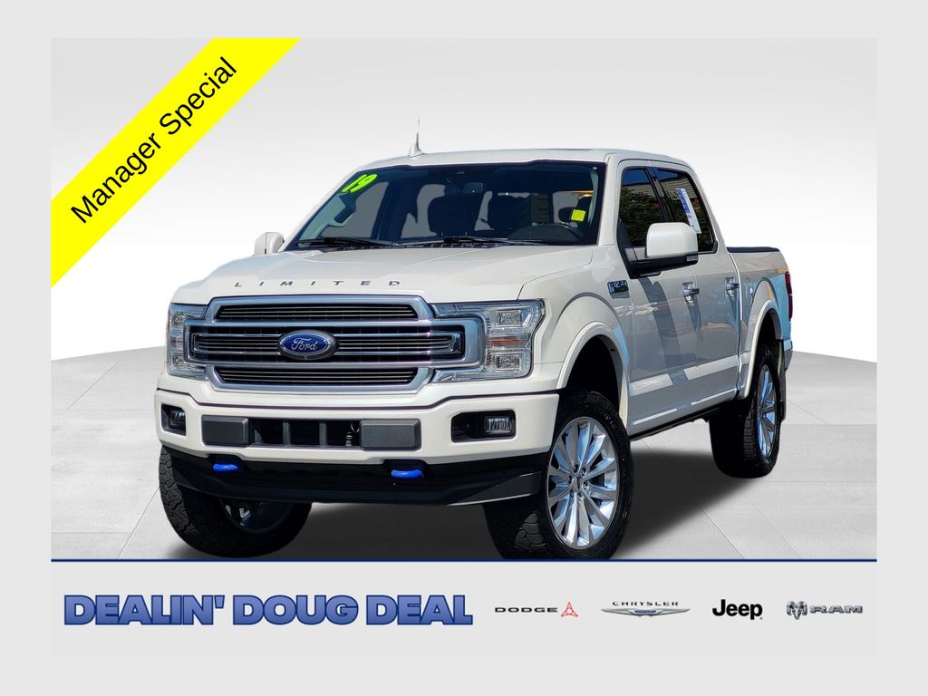 White 2019 Ford F-150 Pickup Truck Four-Wheel Drive Automatic