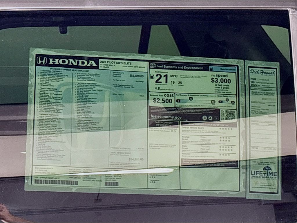 2025 Honda Pilot Elite