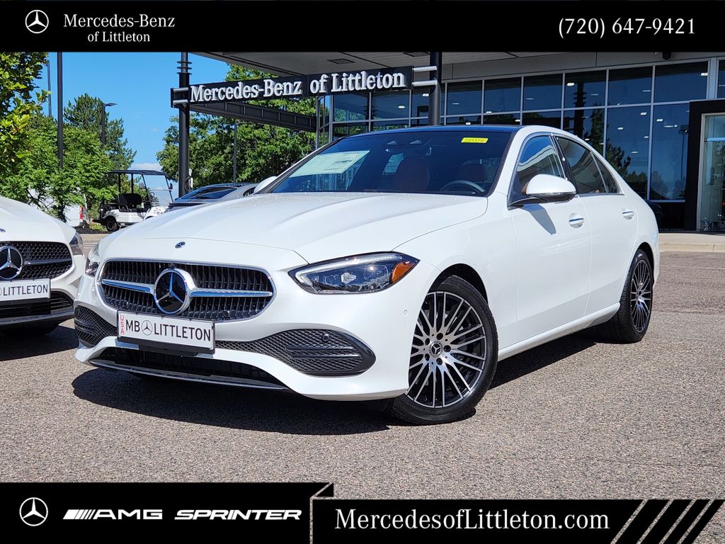 MANUFAKTUR Moonlight White Metallic 2026 Mercedes-Benz C-Class Sedan All-Wheel Drive 9-Speed Automatic