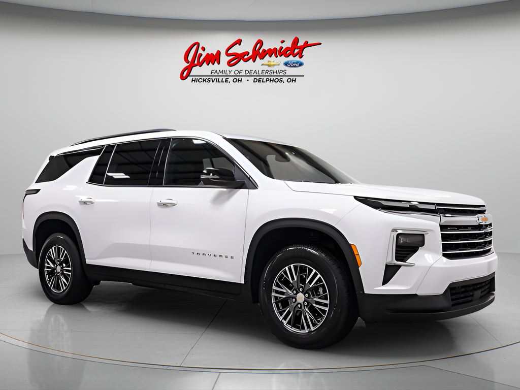 Summit White 2026 Chevrolet Traverse SUV / Crossover Four-Wheel Drive 8-Speed Automatic