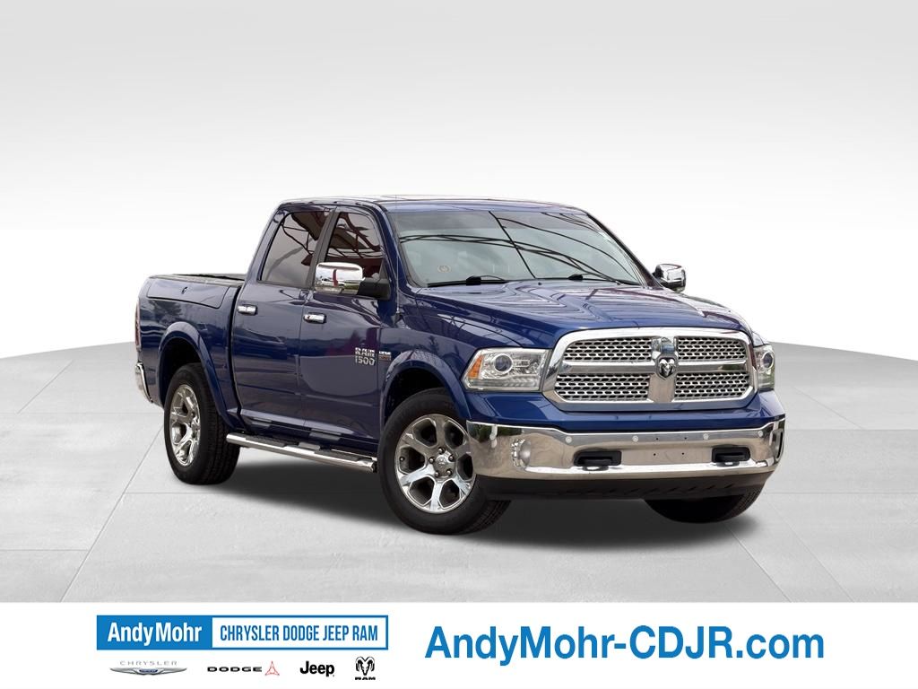 Blue Streak 2014 RAM 1500 Laramie Crew Cab 4WD Pickup Truck Four-Wheel Drive 8-Speed Automatic