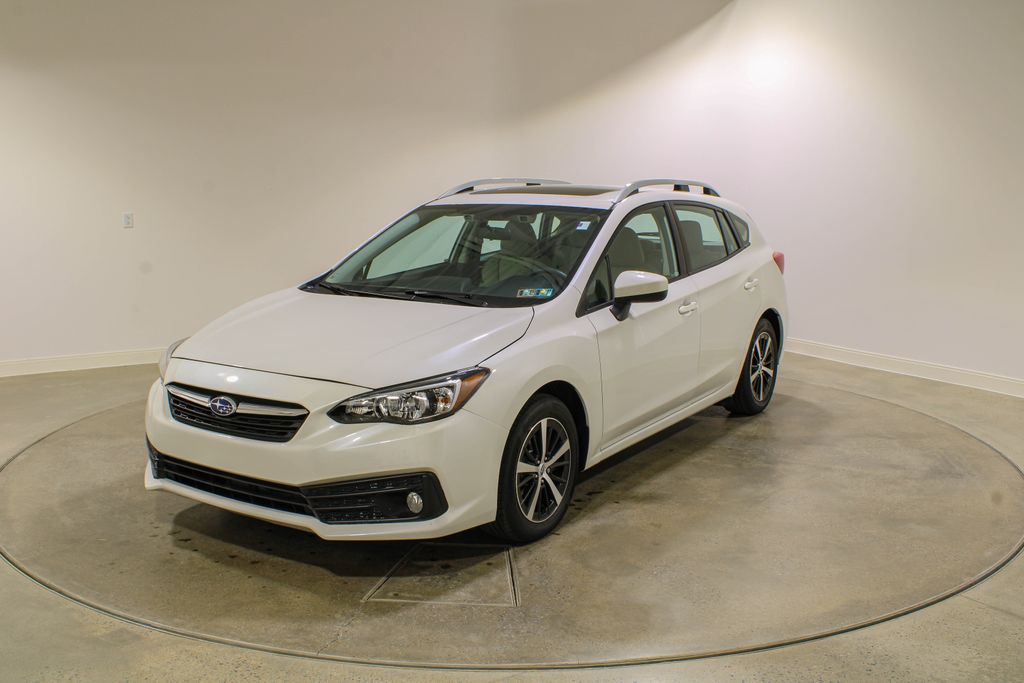Crystal White Pearl 2020 Subaru Impreza 2.0i Premium Hatchback AWD Hatchback All-Wheel Drive Continuously Variable Transmission