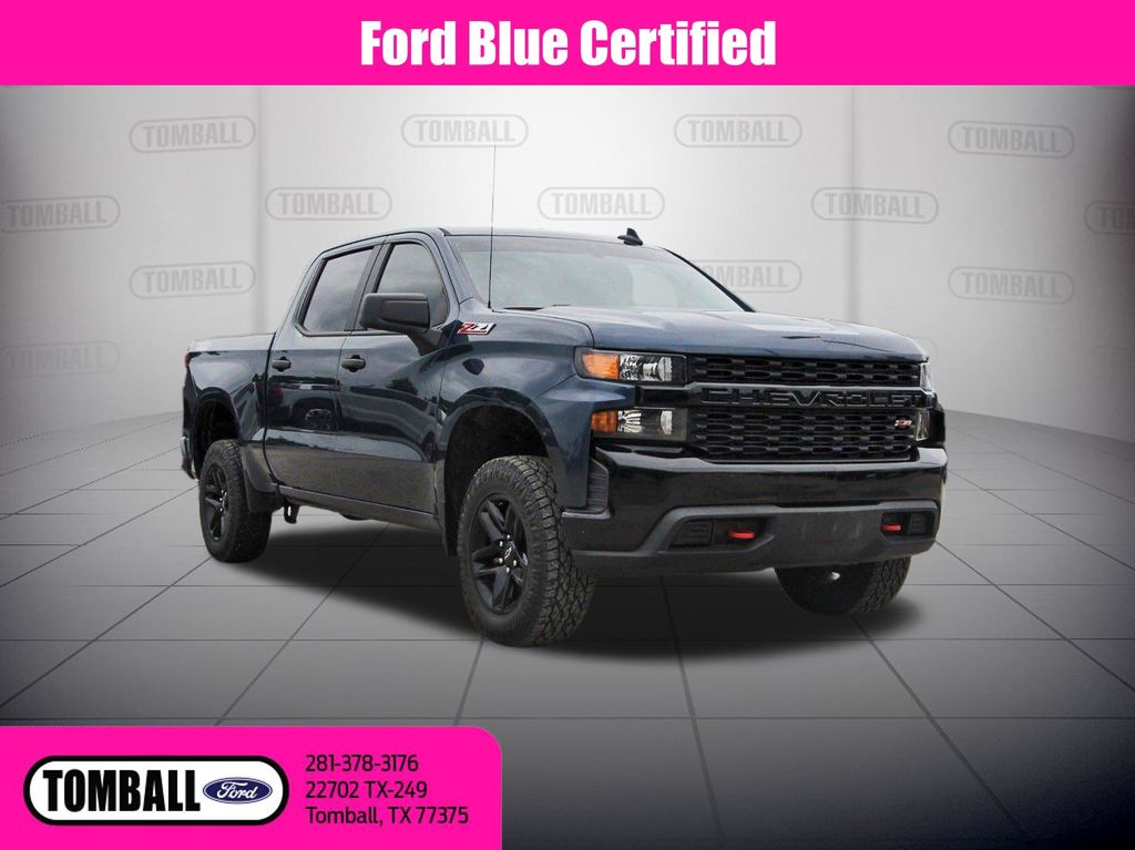 Northsky Blue Metallic 2021 Chevrolet Silverado 1500 Pickup Truck Four-Wheel Drive 6-Speed Automatic Overdrive