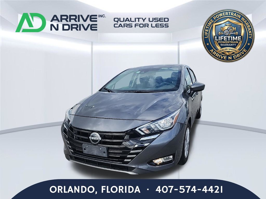 Gray 2024 Nissan Versa Sedan Front-Wheel Drive Continuously Variable Transmission