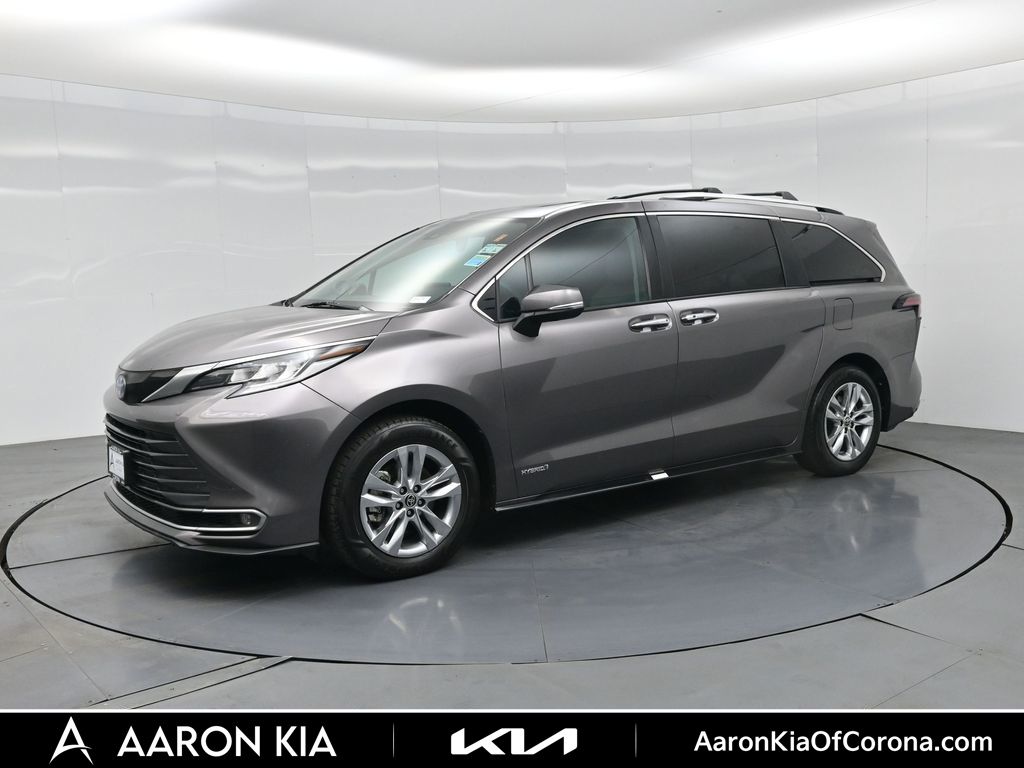 Predawn Gray Mica 2021 Toyota Sienna Minivan Front-Wheel Drive Continuously Variable Transmission