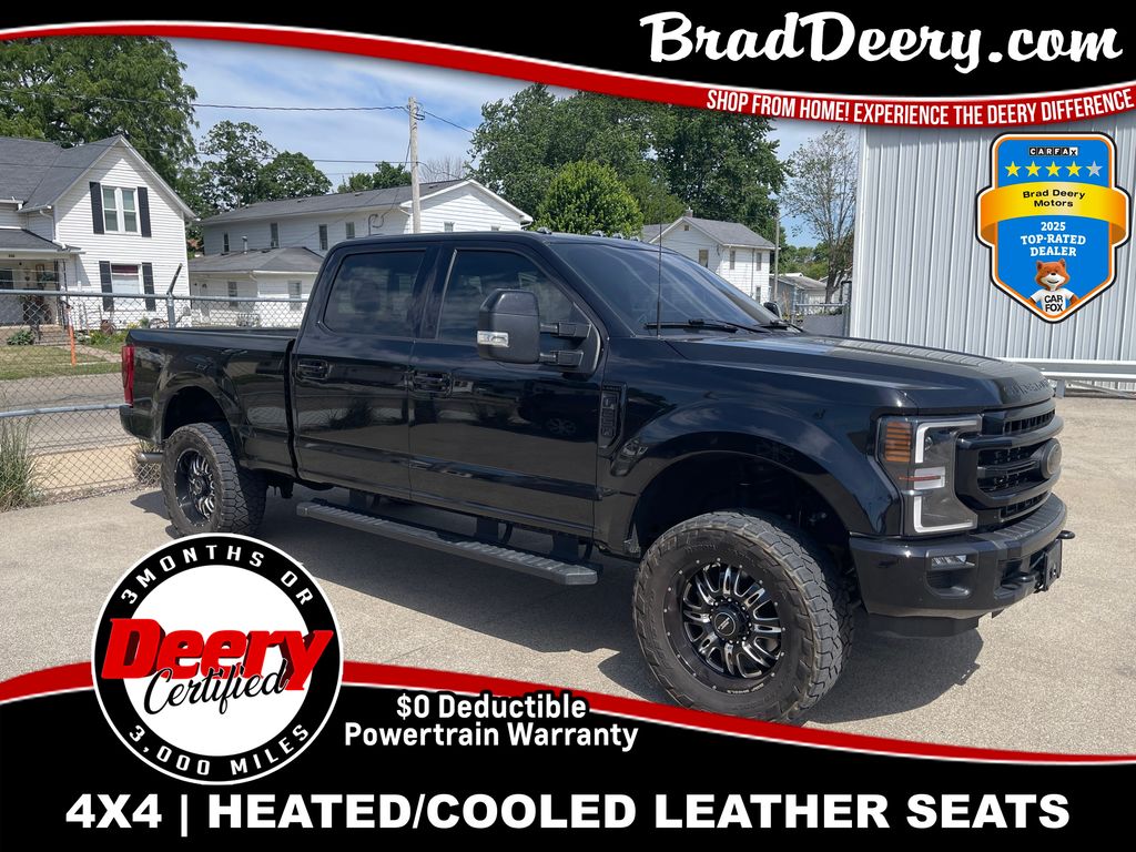 Agate Black Metallic 2022 Ford F-250 Super Duty Lariat Crew Cab 4WD Pickup Truck Four-Wheel Drive Automatic