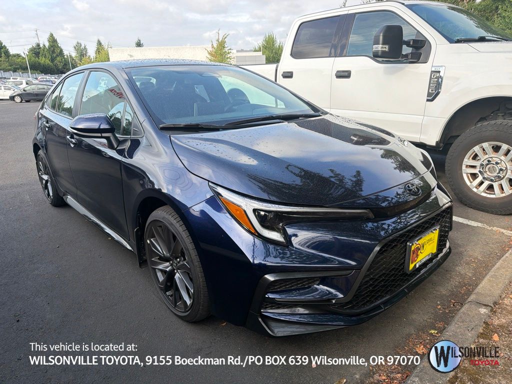 Blue 2026 Toyota Corolla Sedan Front-Wheel Drive Continuously Variable Transmission