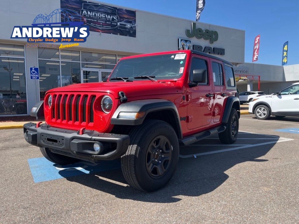 Firecracker Red Clearcoat 2019 Jeep Wrangler Unlimited Sport 4WD SUV / Crossover Four-Wheel Drive 8-Speed Automatic