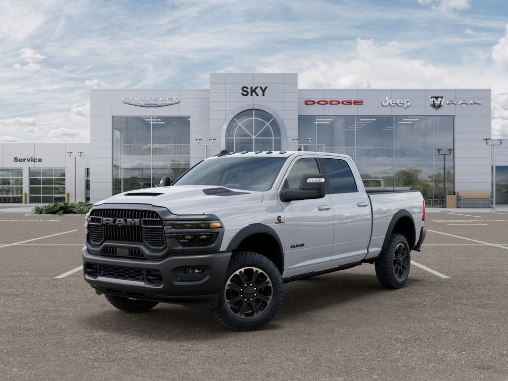 Bright White Clearcoat 2026 RAM 2500 Rebel Crew Cab 4WD Pickup Truck Four-Wheel Drive 8-Speed Automatic