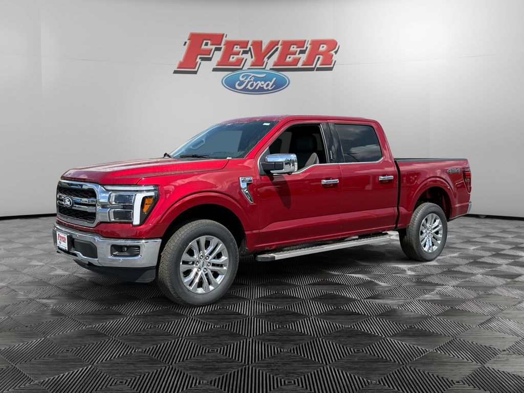 Ruby Red Metallic Tinted Clearcoat 2026 Ford F-150 Lariat SuperCrew 4WD Pickup Truck Four-Wheel Drive Automatic