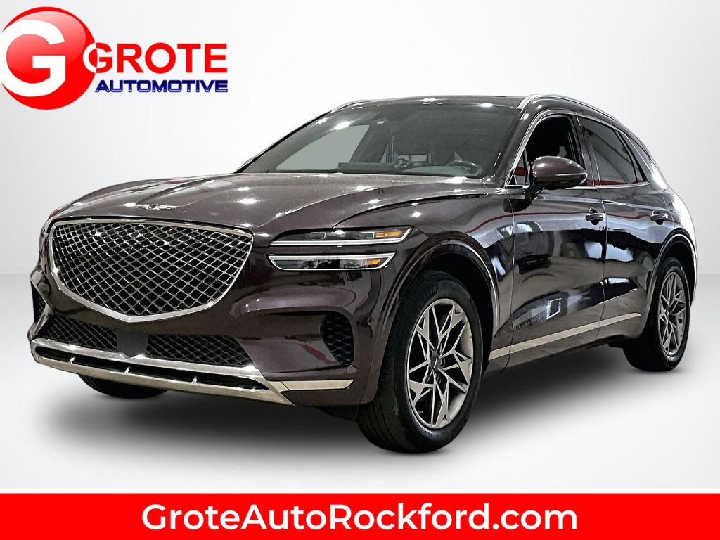Red (Burgundy) 2022 Genesis GV70 SUV / Crossover All-Wheel Drive 8-Speed Automatic