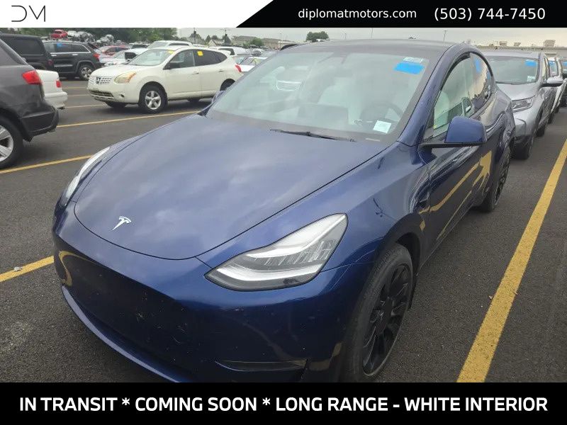 Blue 2022 Tesla Model Y SUV / Crossover All-Wheel Drive 1-Speed Automatic