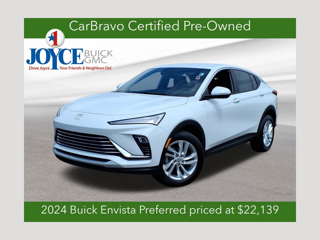 Summit White 2024 Buick Envista Preferred FWD SUV / Crossover Front-Wheel Drive 6-Speed Automatic