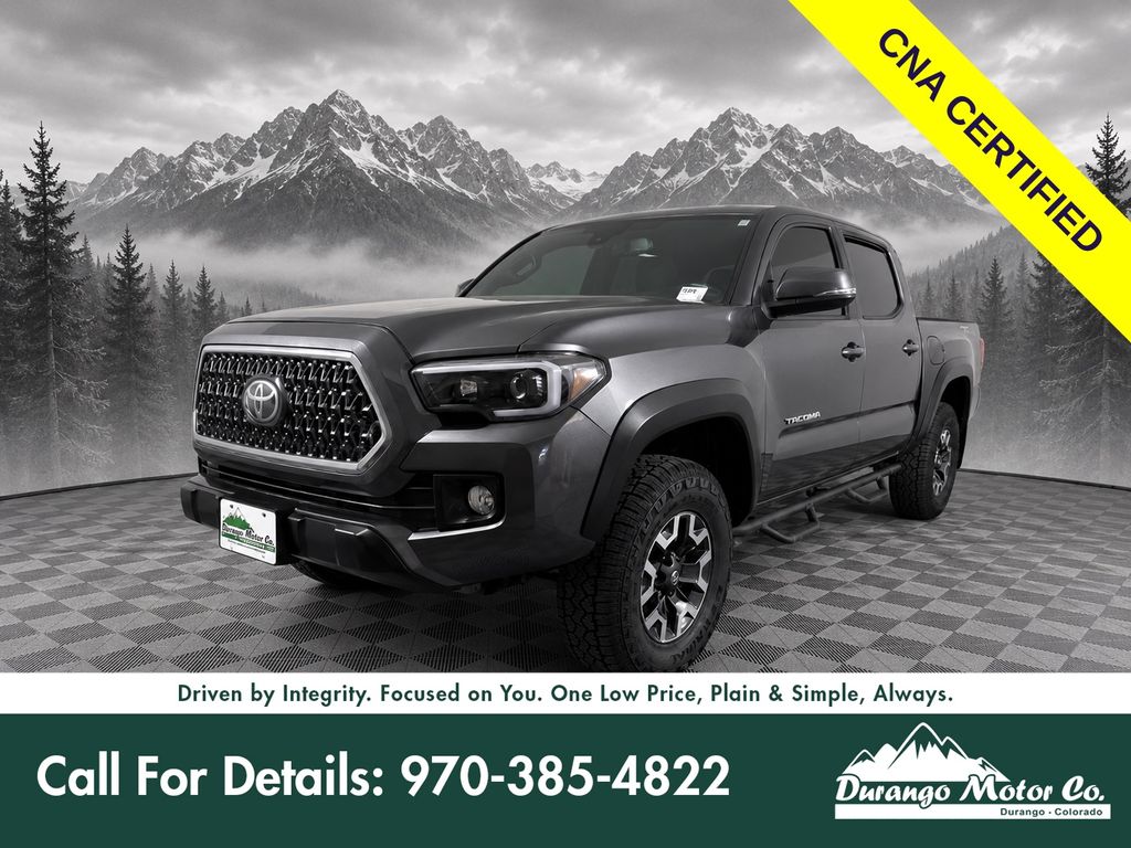 Magnetic Gray Metallic 2018 Toyota Tacoma TRD Off Road Double Cab 4WD Pickup Truck Four-Wheel Drive 6-Speed Automatic