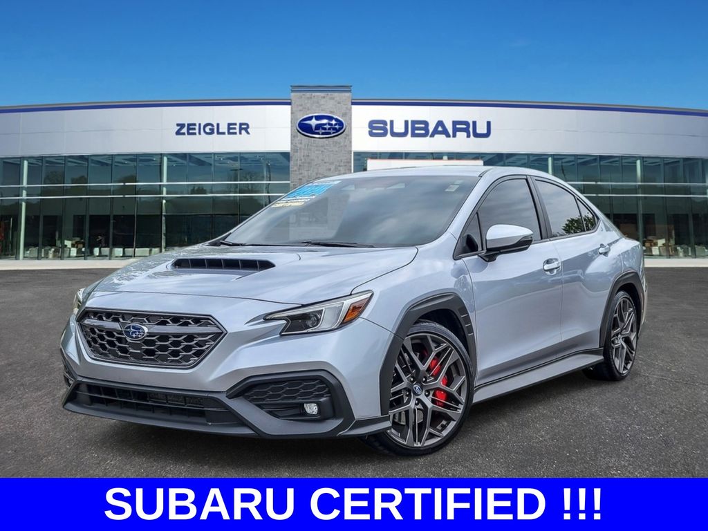 Ice Silver Metallic 2024 Subaru WRX Sedan All-Wheel Drive 6-Speed Manual