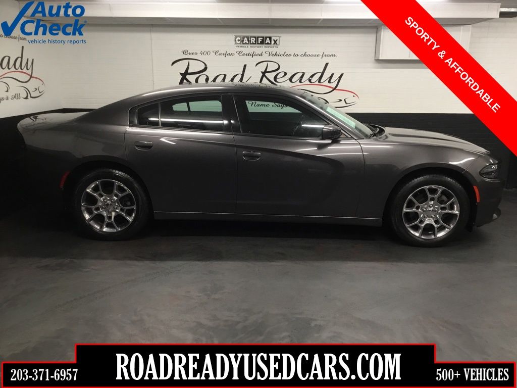 Gray (Granite Crystal Metallic Clearcoat) 2015 Dodge Charger Sedan All-Wheel Drive 8-Speed Automatic