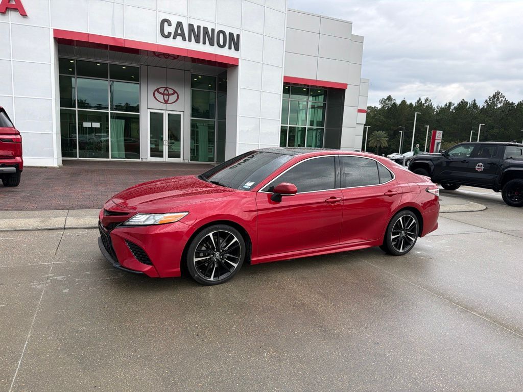 Red 2019 Toyota Camry Sedan Front-Wheel Drive 8-Speed Automatic