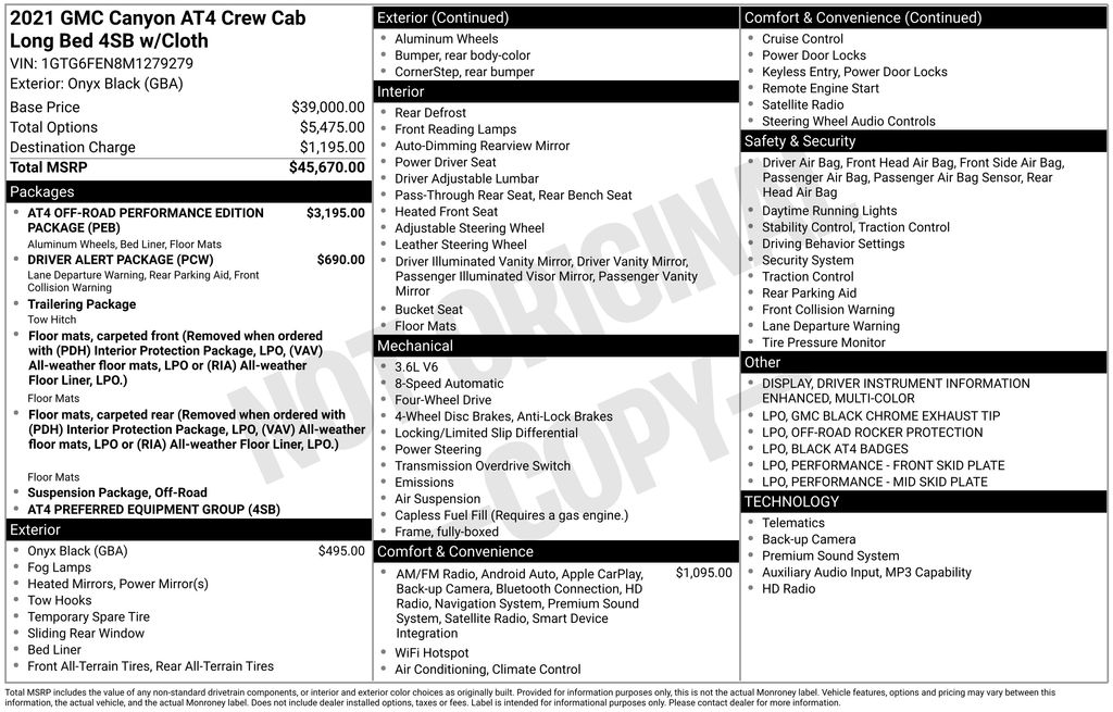 Used 2021 GMC Canyon Truck