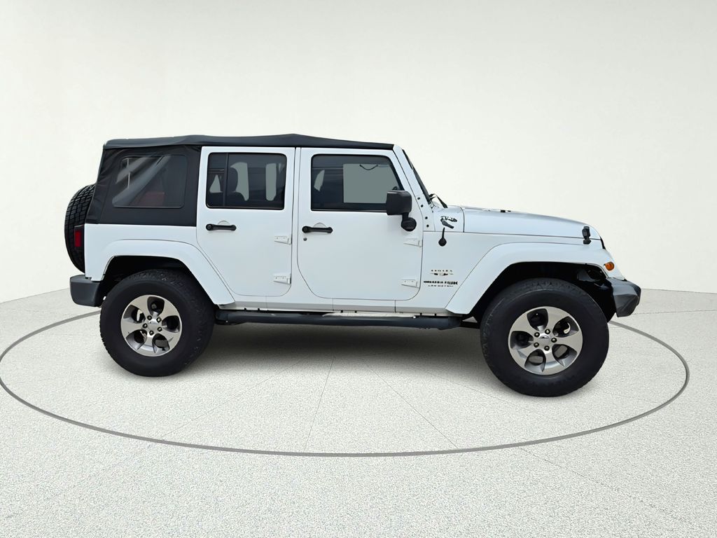 2018 Jeep Wrangler JK Unlimited Sahara White at Gullo Toyota